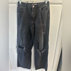 Garage black ripped jeans Size 5/27